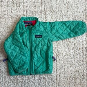 Patagonia Teal and Red Baby Jacket